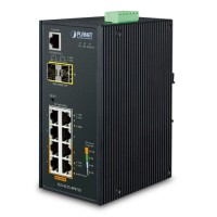 PLANET IGS-4215-4P4T2S IP30 Industrial L2/L4 4-Port 10/100/1000T 802.3at PoE + 4-Port 10/100/100T + 2-Port 100/1000X SFP Managed Switch (-40~75 degrees C),